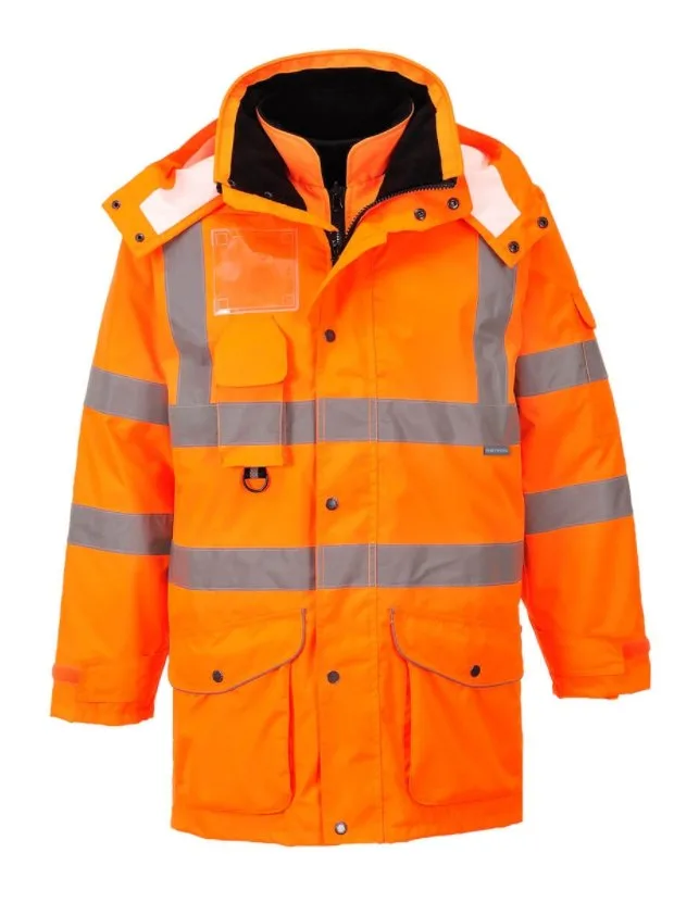 FOSFORLU TURUNCU KABAN KAPŞONLU